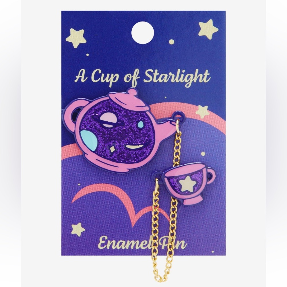 Celestial Tea Party Chain‎ Enamel Pin Hot Topic
